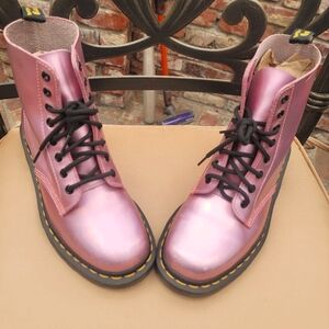 Doc Martins 1460 Pink Chrome sz 8 womens